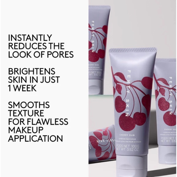 NWOT 🎉 Fenty Skin Cherry Dub Superfine Daily Cleansing Face Scrub - Picture 3 of 7